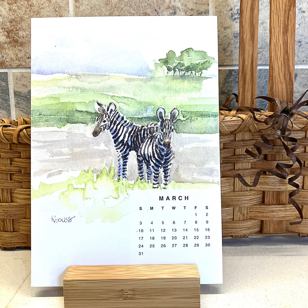 321 Easel Calendar – Martha Knouss WaterColours
