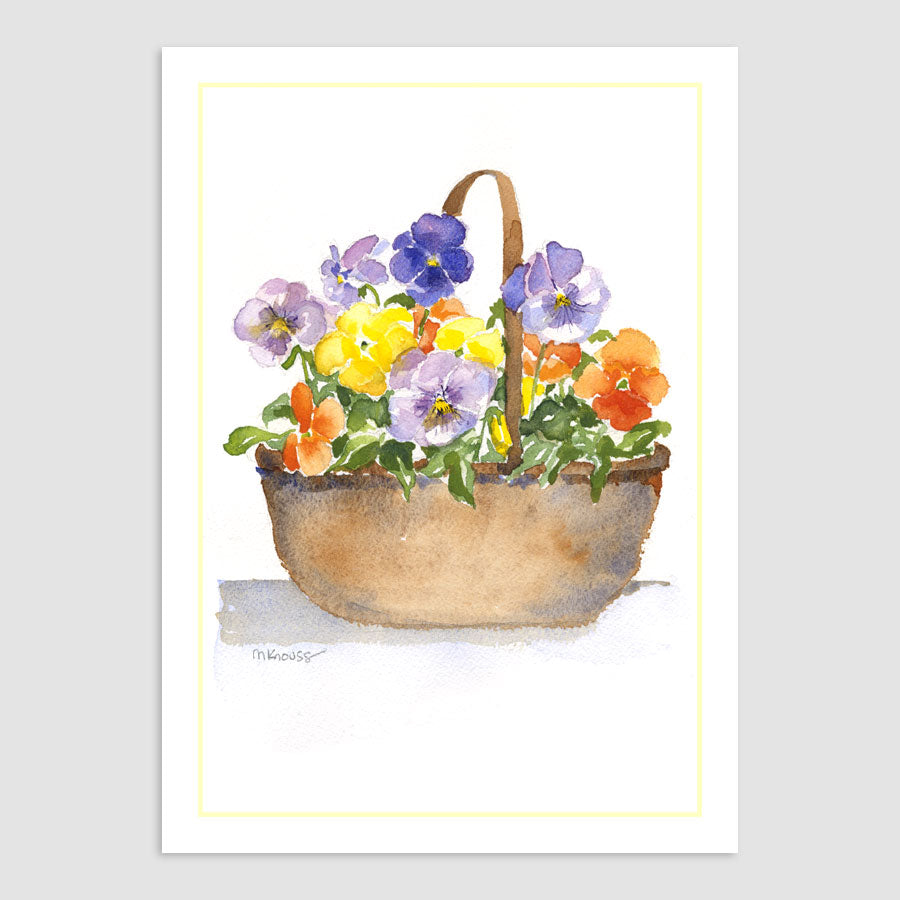 242N Pansy Basket