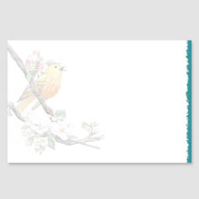 199MN yellow warbler mini-note card