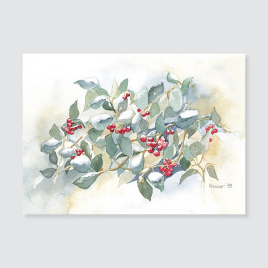104 holly note card