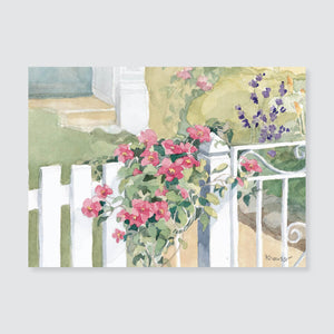 127 clematis note card / mini-note card