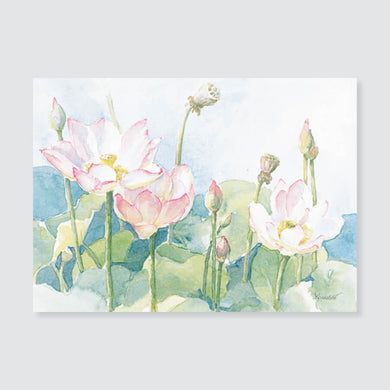 156 lotus note card / mini-note card