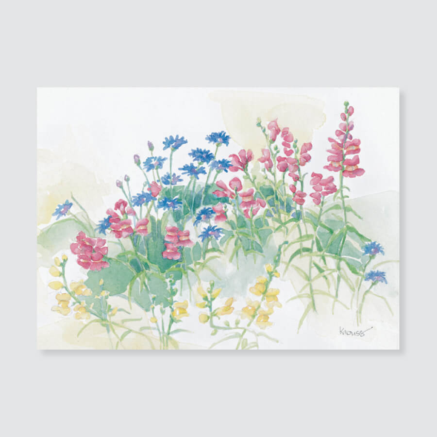 167 snapdragons note card / mini-note card
