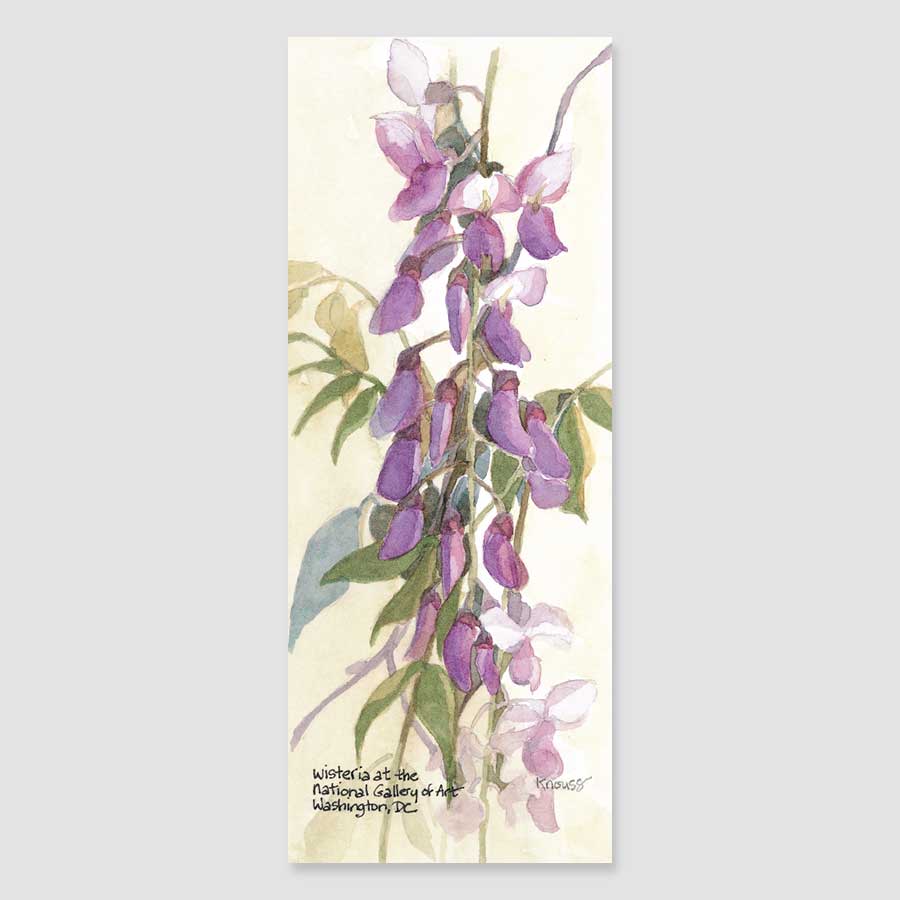 129B wisteria bookmark