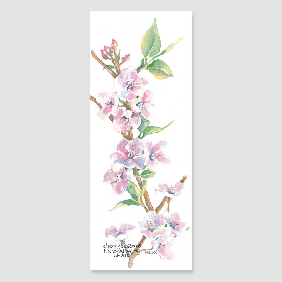 183B cherry blossoms bookmark