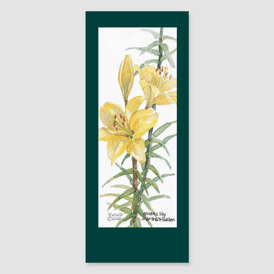 149BMC Asiatic lily bookmark card