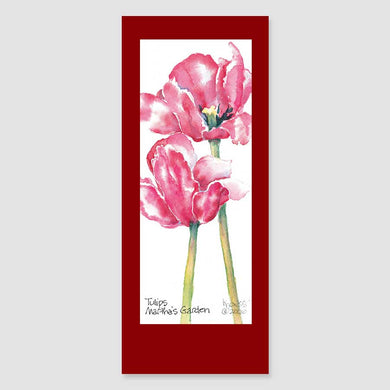 184BMC tulips bookmark card
