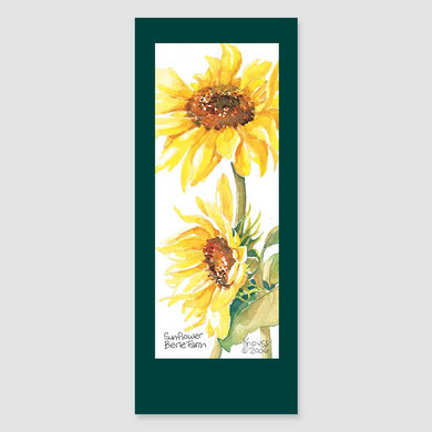 187BMC sunflower bookmark card